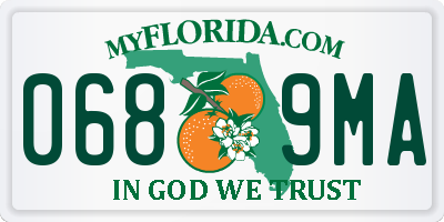 FL license plate 0689MA