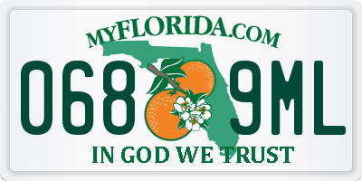 FL license plate 0689ML