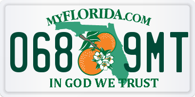 FL license plate 0689MT