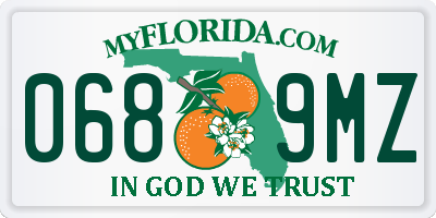 FL license plate 0689MZ