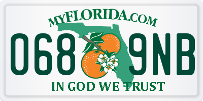 FL license plate 0689NB