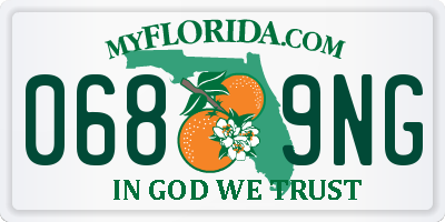 FL license plate 0689NG
