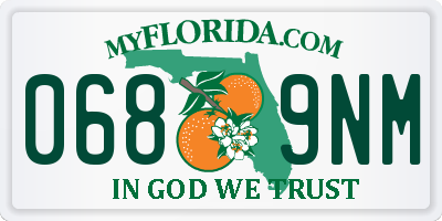 FL license plate 0689NM