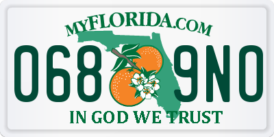 FL license plate 0689NO