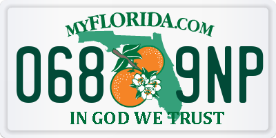 FL license plate 0689NP