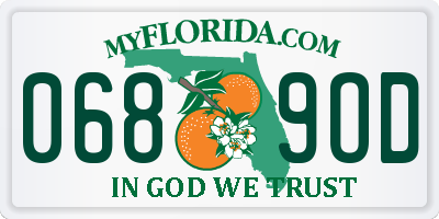 FL license plate 0689OD
