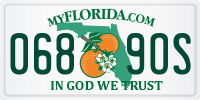 FL license plate 0689OS