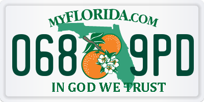 FL license plate 0689PD