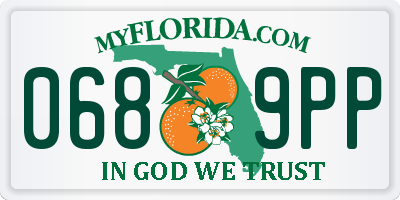FL license plate 0689PP