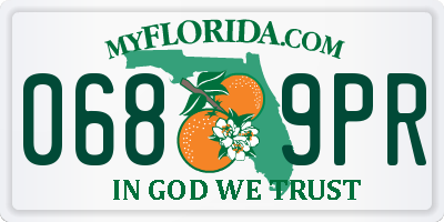 FL license plate 0689PR
