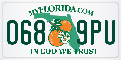 FL license plate 0689PU