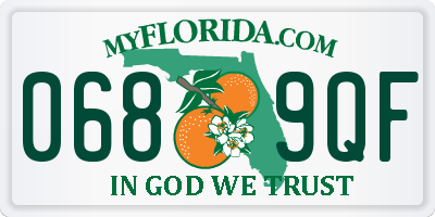 FL license plate 0689QF
