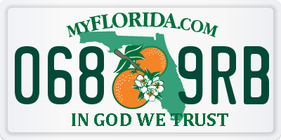 FL license plate 0689RB