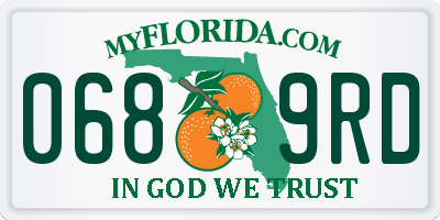 FL license plate 0689RD