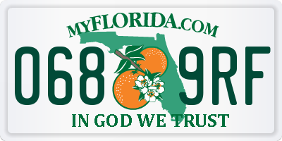 FL license plate 0689RF