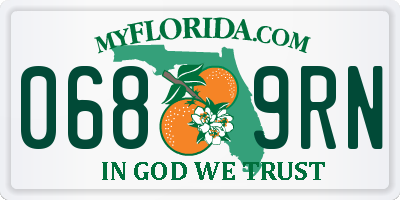 FL license plate 0689RN