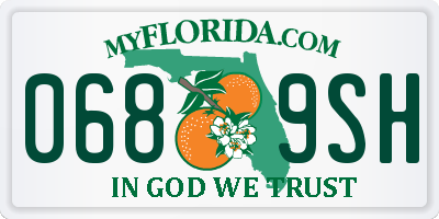 FL license plate 0689SH