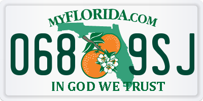 FL license plate 0689SJ