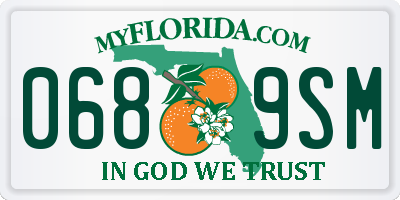 FL license plate 0689SM