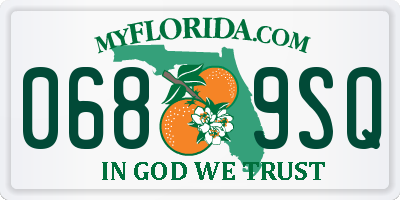 FL license plate 0689SQ