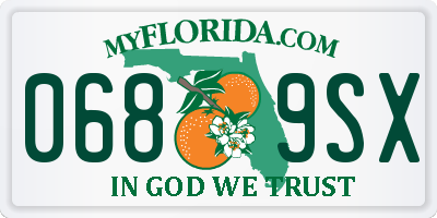 FL license plate 0689SX