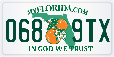 FL license plate 0689TX