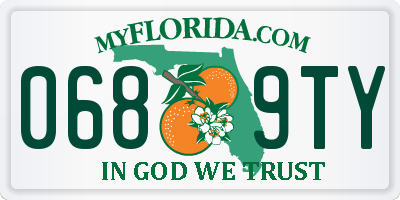 FL license plate 0689TY