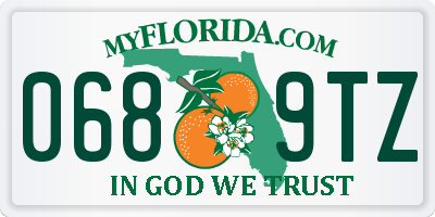 FL license plate 0689TZ