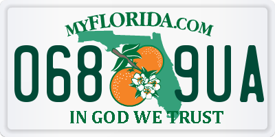 FL license plate 0689UA