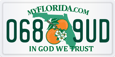 FL license plate 0689UD