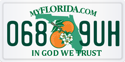 FL license plate 0689UH