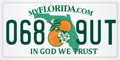 FL license plate 0689UT