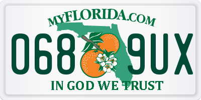 FL license plate 0689UX