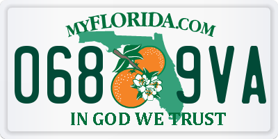 FL license plate 0689VA