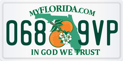 FL license plate 0689VP