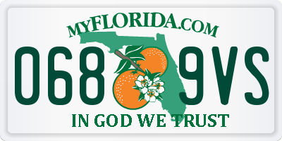 FL license plate 0689VS