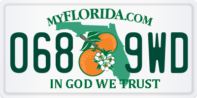 FL license plate 0689WD