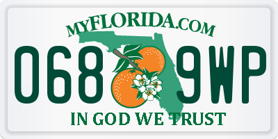 FL license plate 0689WP