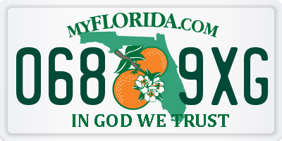 FL license plate 0689XG