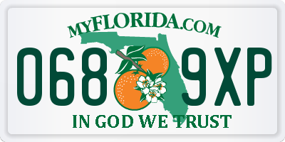 FL license plate 0689XP