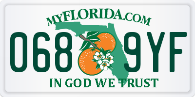 FL license plate 0689YF