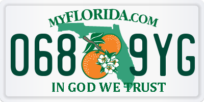 FL license plate 0689YG