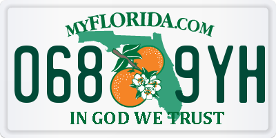 FL license plate 0689YH