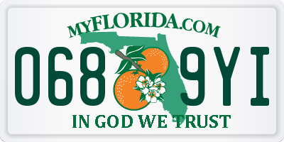 FL license plate 0689YI