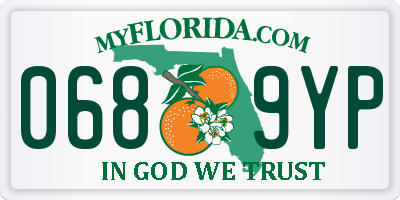 FL license plate 0689YP