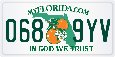 FL license plate 0689YV