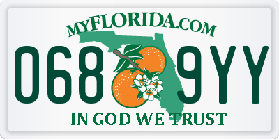 FL license plate 0689YY