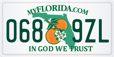 FL license plate 0689ZL