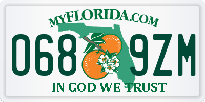 FL license plate 0689ZM