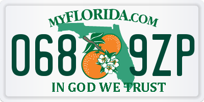 FL license plate 0689ZP